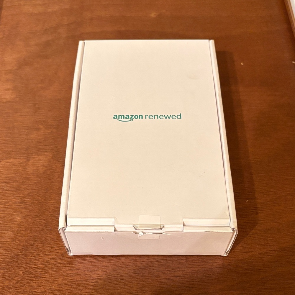 Amazon Renewed White Packaging Box